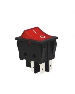 SWITCH SEMICUADRADO 2 POSICIONES 4 PINES 20A 125VAC LUZ NEÓN – CHINO