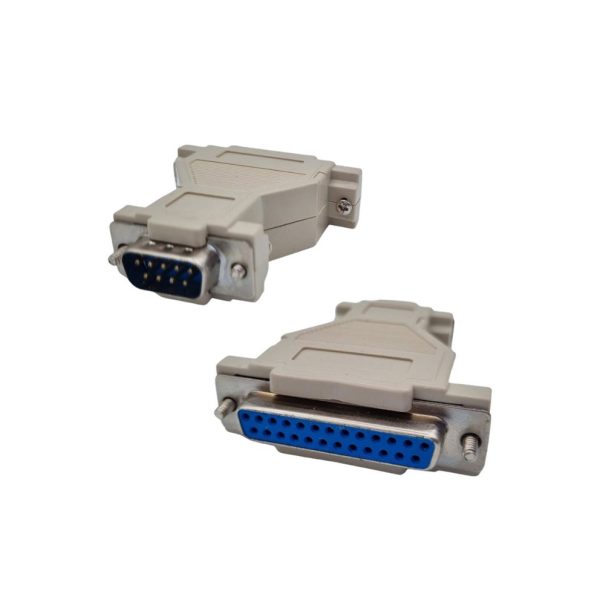 ADAPTADOR SERIAL DB25 HEMBRA A DB9 MACHO Electronica Gabriel