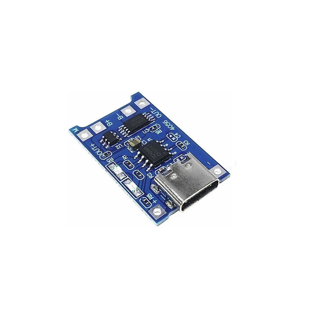 MODULO CARGADOR BATERIA LIPO TP4056 TIPO C CON PROTECCION